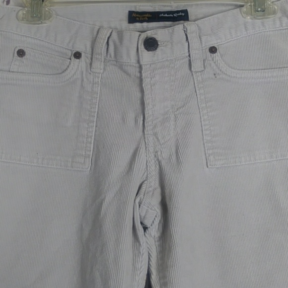 Y2K  Abercrombie & Fitch LIGHT ACADEMIA C orduroy Pant Size 4 - Picture 10 of 13